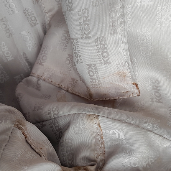 Michael Kors Purple Python Leather Satchel Tote Good Pre Owned RARE - Picture 12 of 13